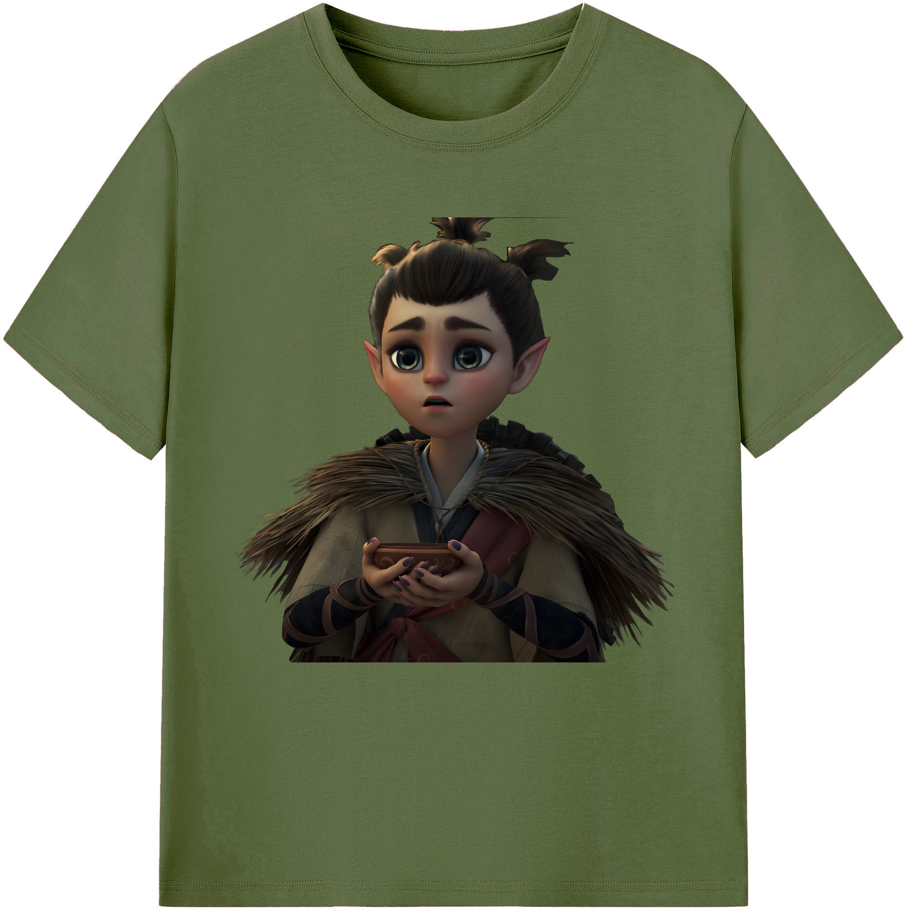 （画像用） Ne Zha 2 ナタ 魔童の大暴れ 綿100％半袖Tシャツ（フロントプリント）